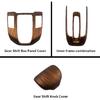 Car Gear Shift Box Panel Cover Inner Frame Gear Shift Knob Cover Auto Interior Decoration Accessories For Honda CRV CR-V 2017 2018     (Peach Wood