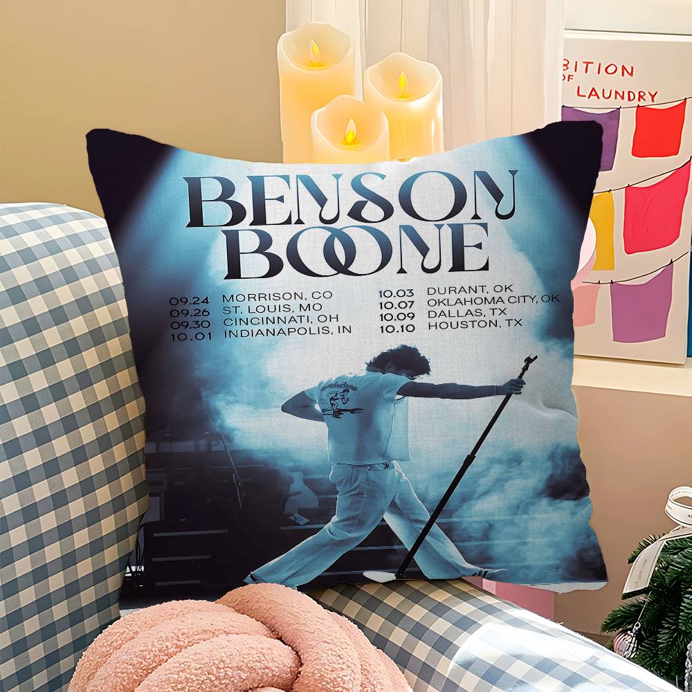 

Подушка с изображением певца B-Benson Boone Подарок Декор для домашнего офиса Подушка для спальни Дивана Автомобиля Наволочка 30cmx30cm