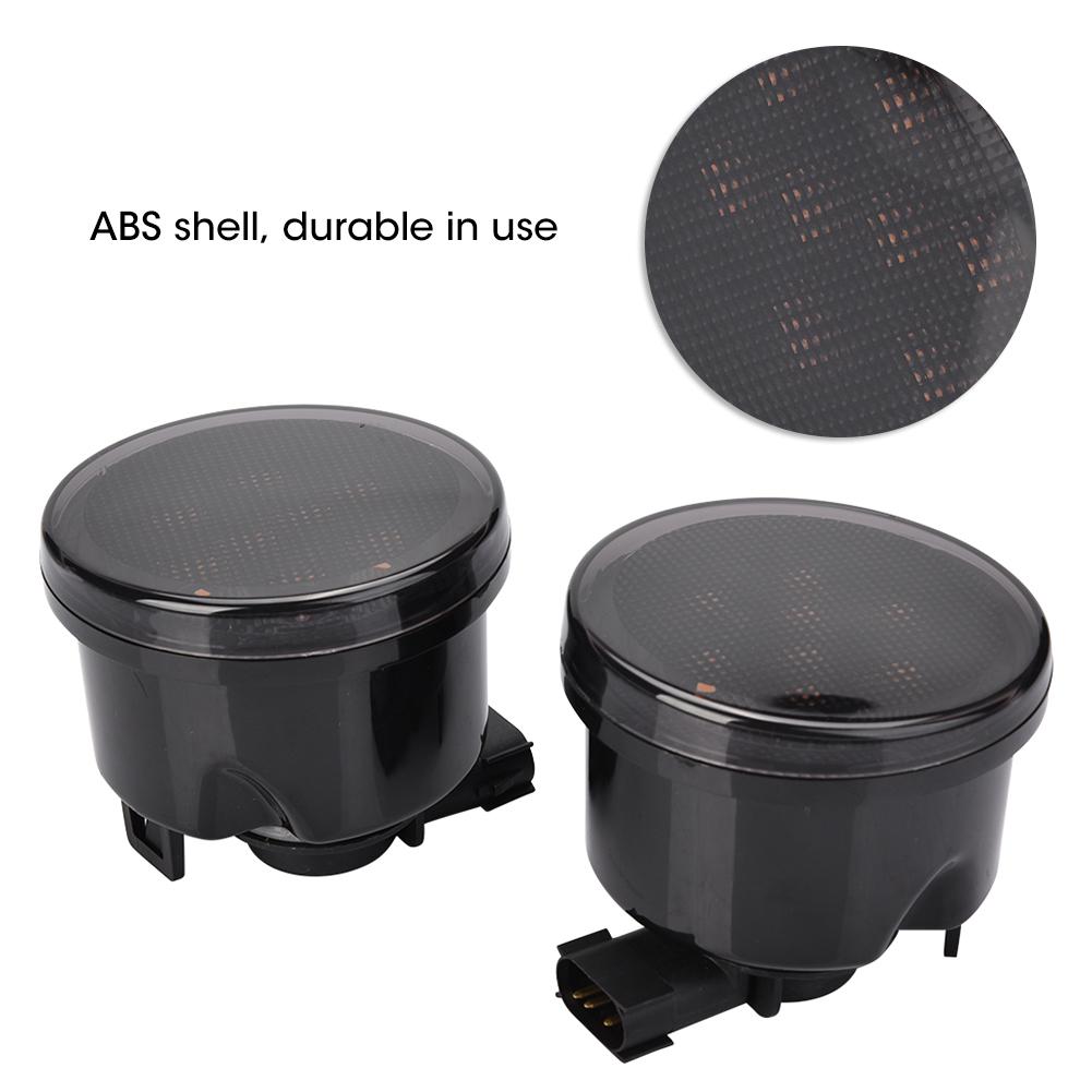 Pair of LED Fender Turn Signal Side Marker Light Fit for Jeep Wrangler JK JKU 2007 2018