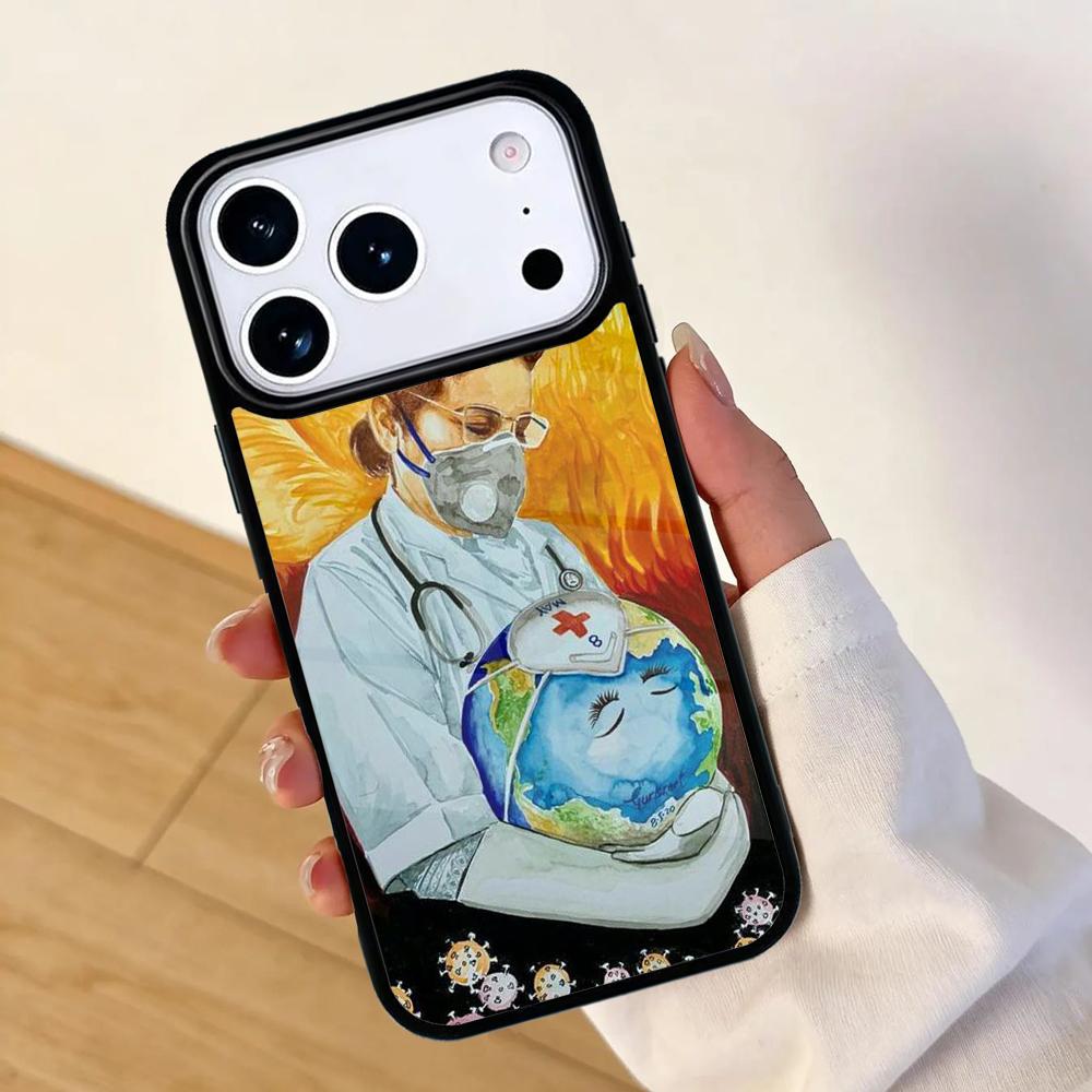 Medicine Doctor Nurse Mobile Phone Case for IPhone 17 AIR 16pro Max 15 14 13 12 11 Bumper Cover