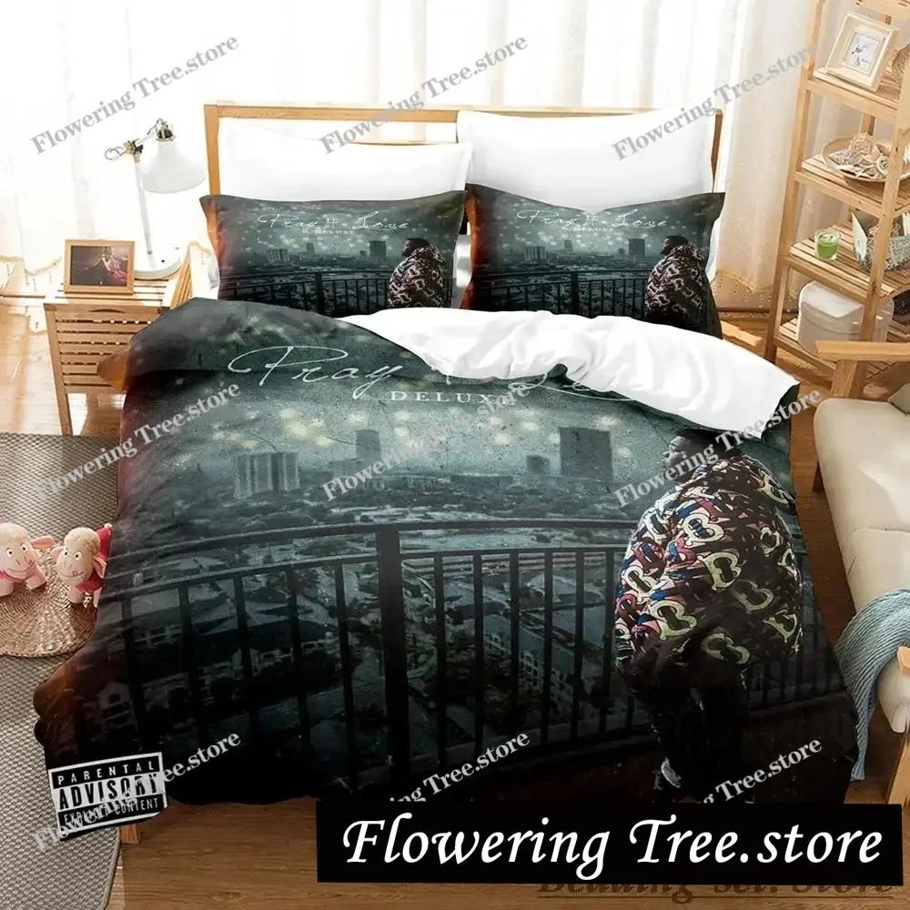 Beliebtes Rod Wave Bettwäscheset Einzelbett Twin Full Queen King Size Bettwäscheset Schlafzimmer für Erwachsene und Kinder Bettbezug-Sets Anime Bettwäsche Set Bett
