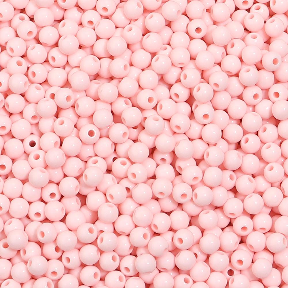 1000pcs/lot 5mm Solid Color Acrylic Round Beads Loose Spacer Mini Seed Bead For Jewelry Making DIY Bracelet Necklace Accessories