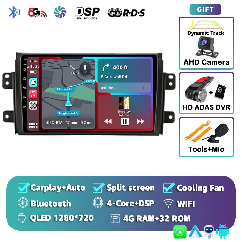 Pentru Suzuki SX4 2006-2013 Fiat Sedici 2005-2014 Android 14 Carplay Radio Auto Navigație Multimedia Player Video Audio 2din Stereo