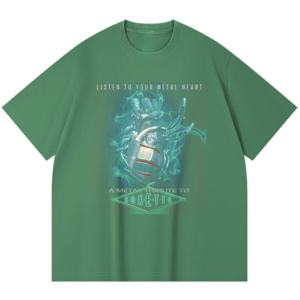 230 Gsm 100% Βαμβακερό T-Shirt Heavy Metal Μπάντα Ροκ Δημοφιλής Μουσική Εκτύπωση Unisex Βαμβακερό T-Shirt