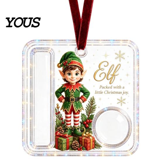 Buntes Hängendes Geldornament Weihnachts-Bargeldgeschenk-Ornament, Acryl-Feiertagshalter für Bargeld, Lustiger Weihnachtsmann Einzigartiges Familien-Schneemann-Engel-Elch Weihnachten