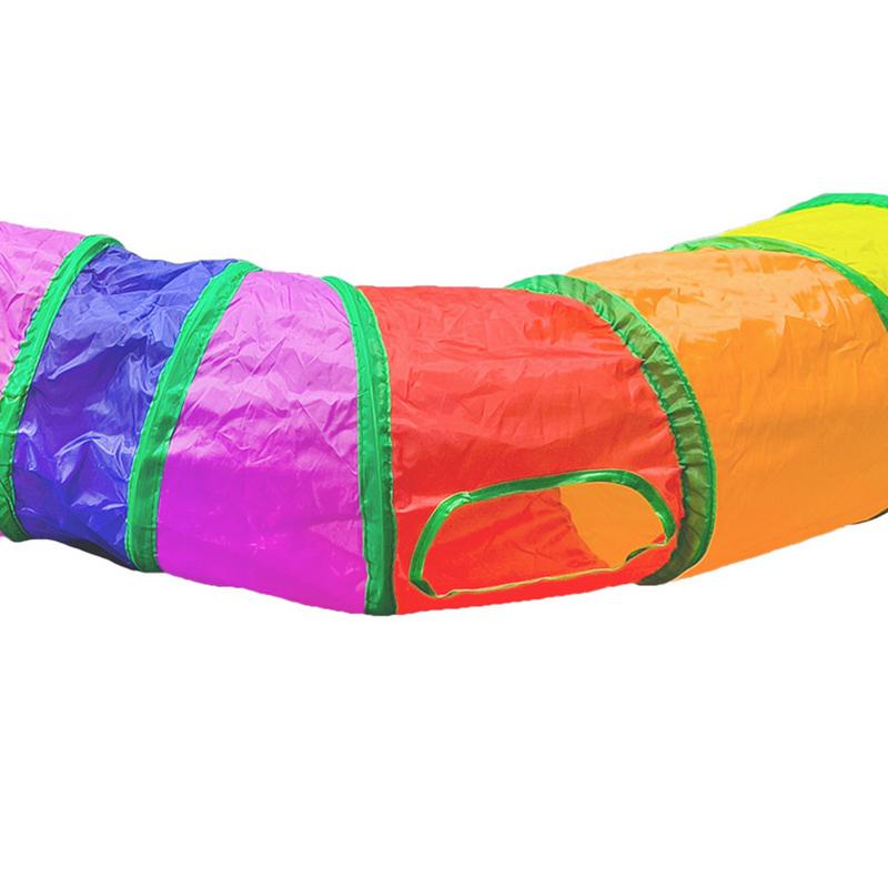 Cat Tubes And Tunnels T Shape Cat Track Toy Cat Play Tunnel Pet Cat Toy Portable Animal Tunnel Indoor Cat Toys Interactive Cat