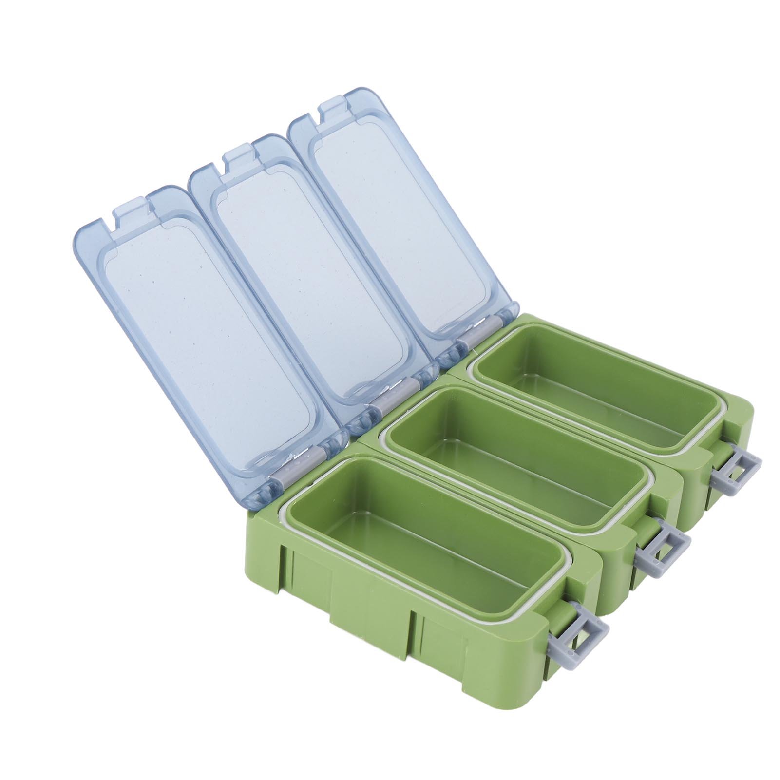 

Ящик для снастей Светящийся Водостойкий Портативный Органайзер для снастей Мини Универсальный Коробка для приманок Рыболовный ящик Маленький органайзер зелёный