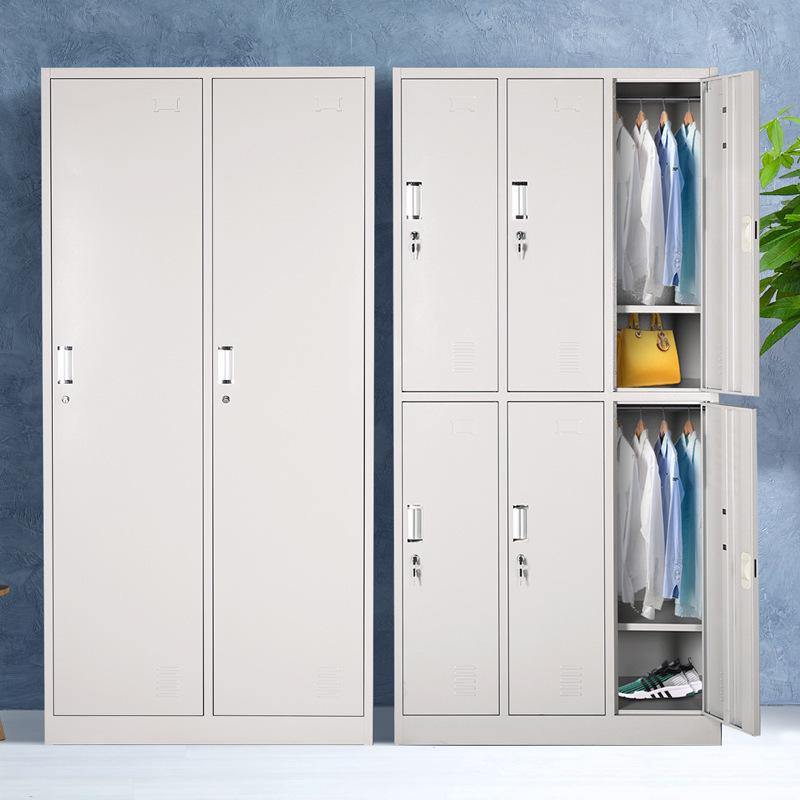 Multi-Door Steel Storage Locker with Lock for Dorm, Bathroom, or Apartment