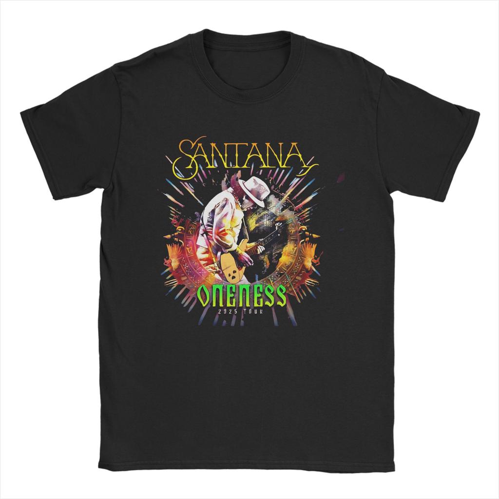 Unisex Women Graphic Printed Santana Oneness Rock Band   Tee T Shirt 100 Cotton  Tshirts Clothing