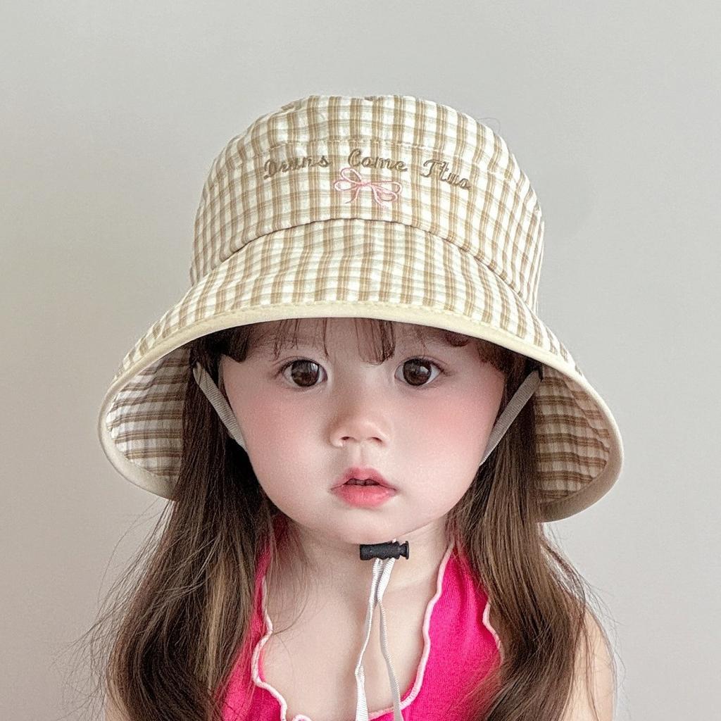 Girls Fisherman Hat 50-52cm 2-8 Years New Summer Double Side Kids Sun Caps Outdoor UV Protection Foldable Beach Bonnet Trendy