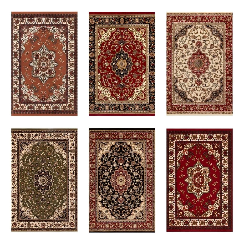 Bohemian Persian Carpet Large Area Living Room Crystal Velvet Mats Bedroom Sofa Cloakroom Hotel Homestay Non-slip Rug