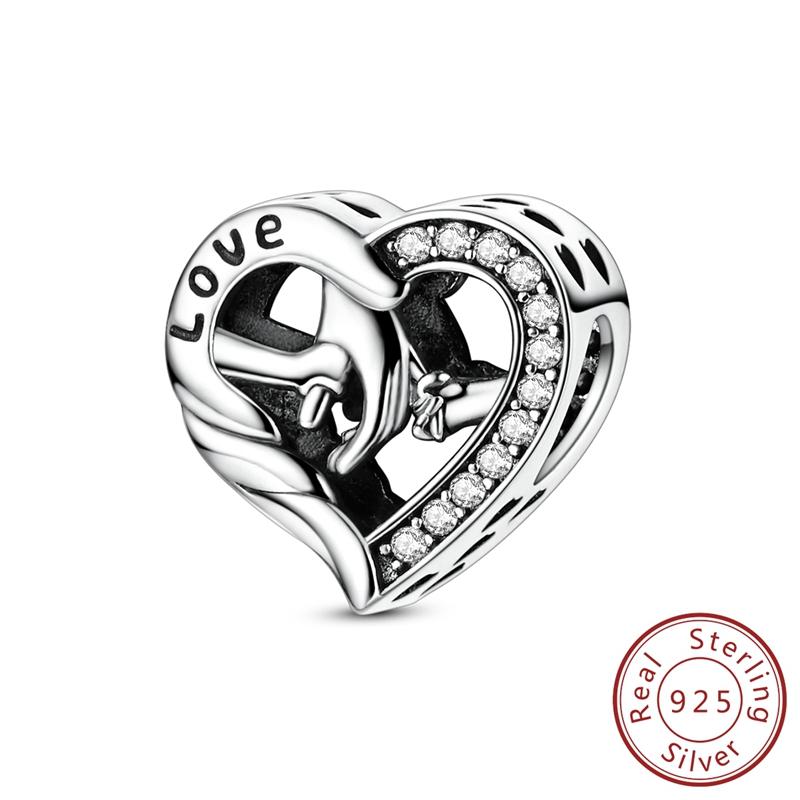 Copper Charms Beads Family Love Cup Firefly Cross Pendant Fit Original Bracelet Necklace Charm Woman Jewelry Gifts