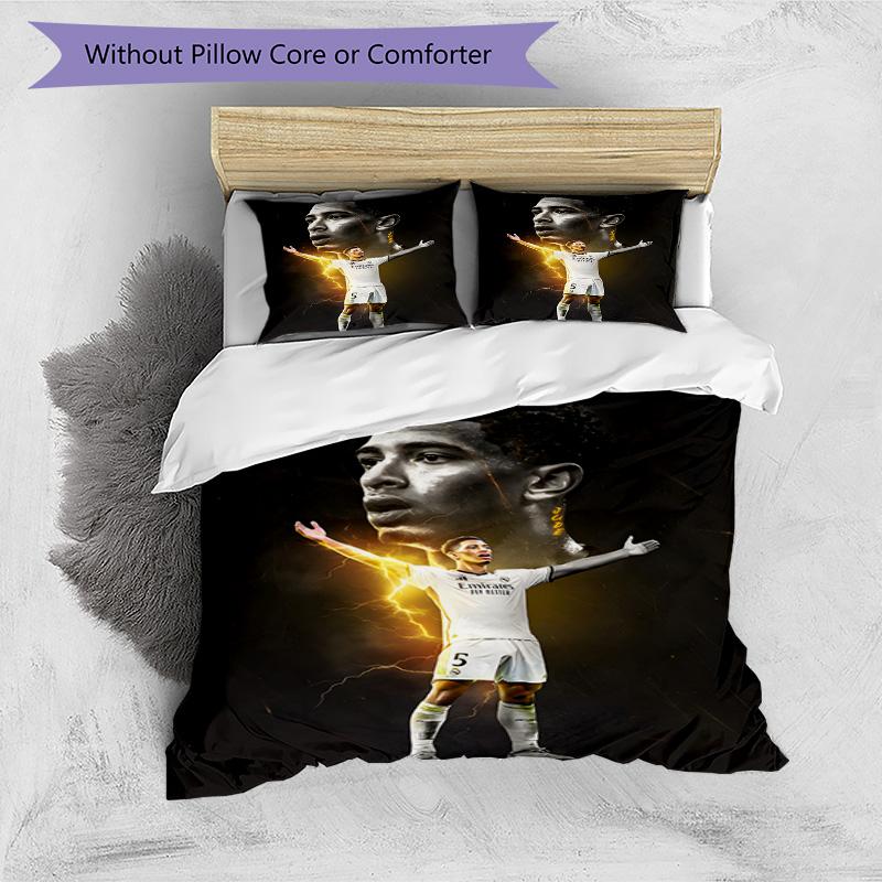 3pcs Bellingham5 Design Cover Set - HD Printed Bedding with 1 Cover and 2 Pillowcases - Perfect for Home and Dorm Decor