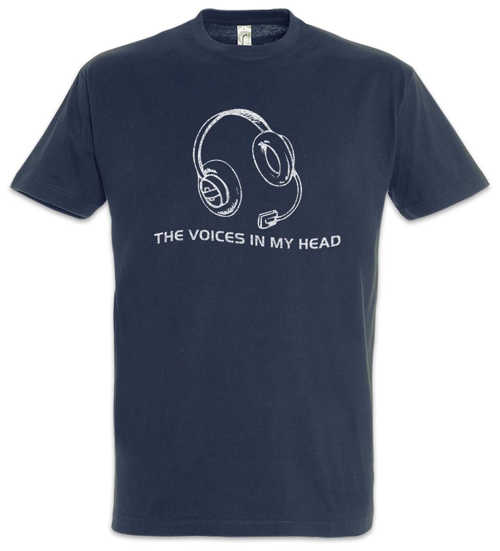 The Voices In My Head T-Shirt Music DJ MC Punk Rock Radio Operator Fun 2XL