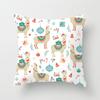 Cute Cartoon Alpaca Cushion Cover Creative Alpaca Printed Decorative Pillow Cover Alpaca Pillow Cover Sofa