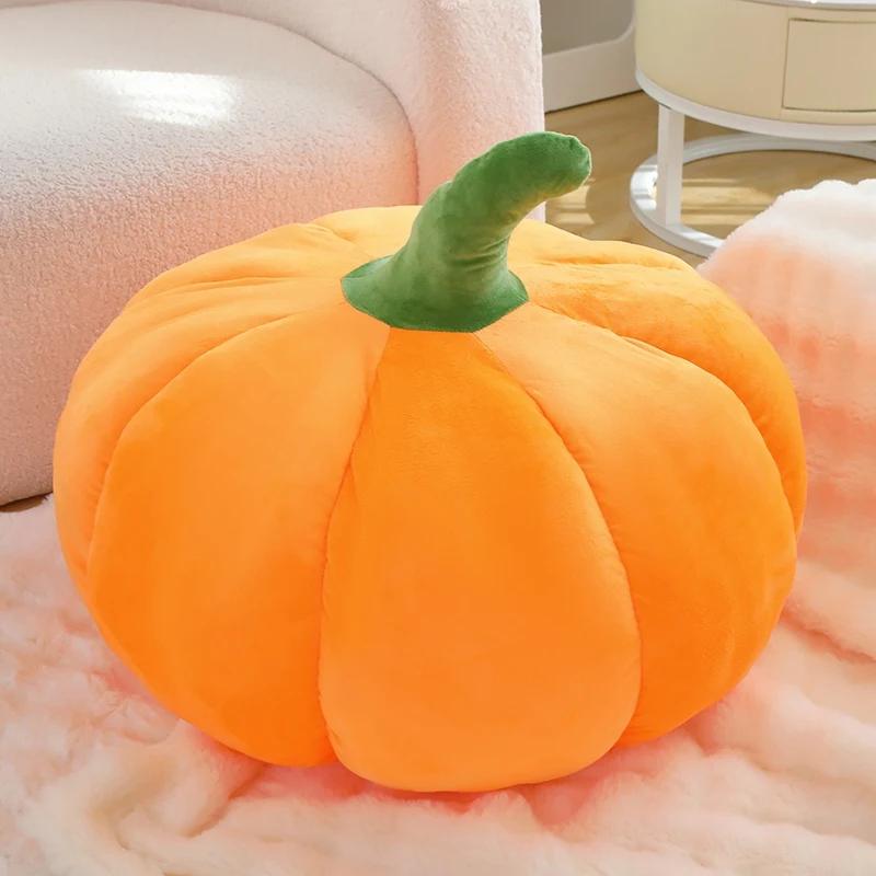 Oreiller en Peluche Fruit Légume Rempli Kawaii Courge Cire Citrouille Jupe Maïs Carotte Navet Blanc Décor Peluche Ami Cadeau 20cm with loop