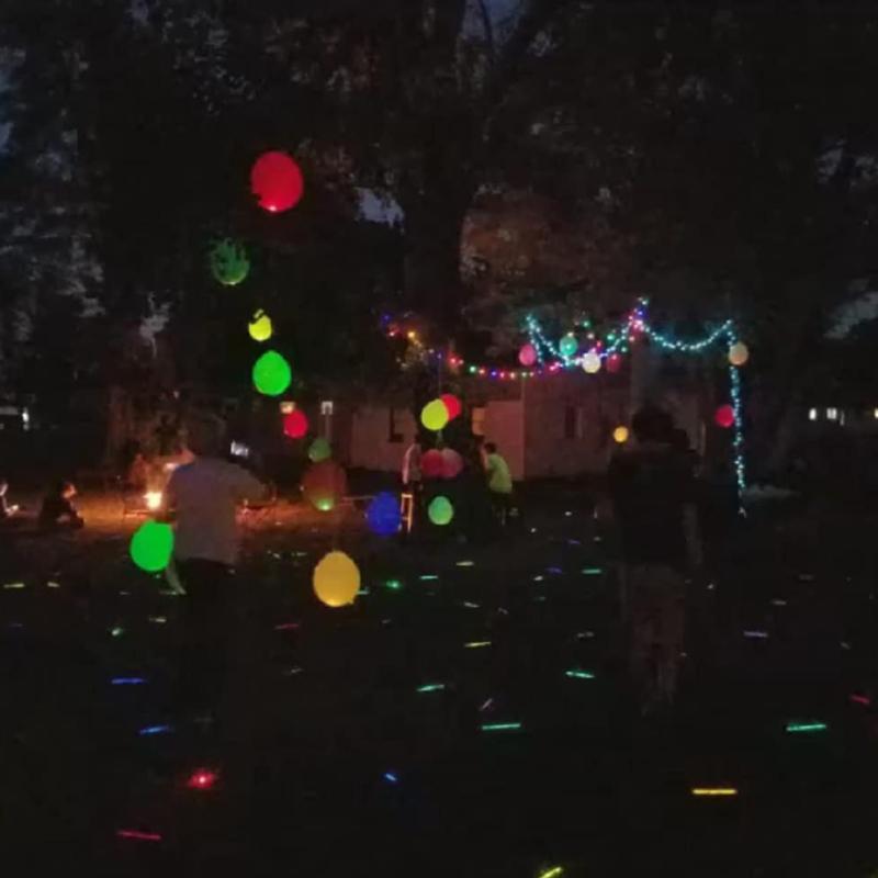 5pcs Latex Light Up Balloons With Led Lights Flashing Balloons For Birthday Wedding Celebration