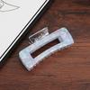 Korean Fashion Transparent Candy Color Square Hair Clip - Imitation Acetate Shark Clip for All Hairstyles