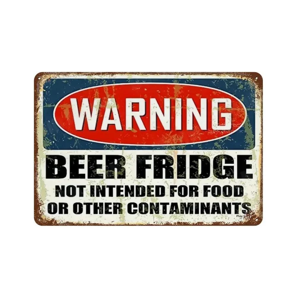 Vintage Drink Beer Aluminum Sign Alcohol Metal Sign Backyard Bar Retro Plaques For Man Cave Pub Cafe Club Rules Painting Deco