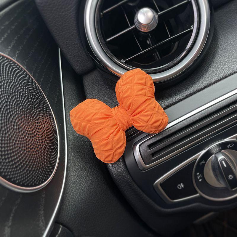 Car Hooks Cute Invisible Bow Decorations Center Console Decorations And Interior Screen Decorations