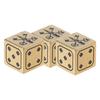 1PC Solid Polished Brass Dice 15mm 6 Sided Rounded Corners D6 Metal Cube Dice Poker Bar Board Game Dice RPG Props Gifts