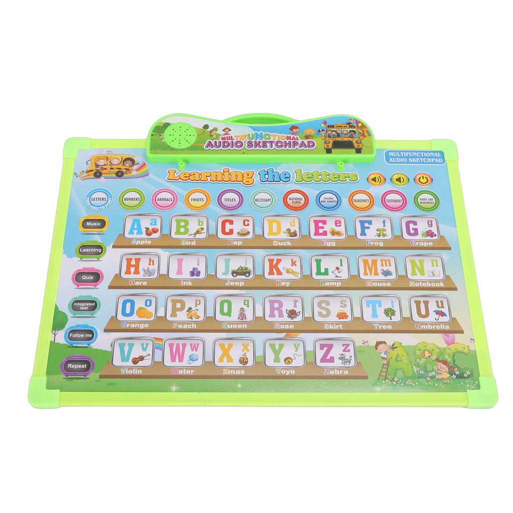 English Alphabet Poster for Kids Electronic Alphabet Wall Chart Talking ABC Educational Toy for 3 To 8 Years Old