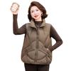 Middle-aged and Old Women's Autumn and Winter Vest Fashion Cotton-padded Clothes Women's Short New Vest Thickened Warm Vest Cotton Jacket