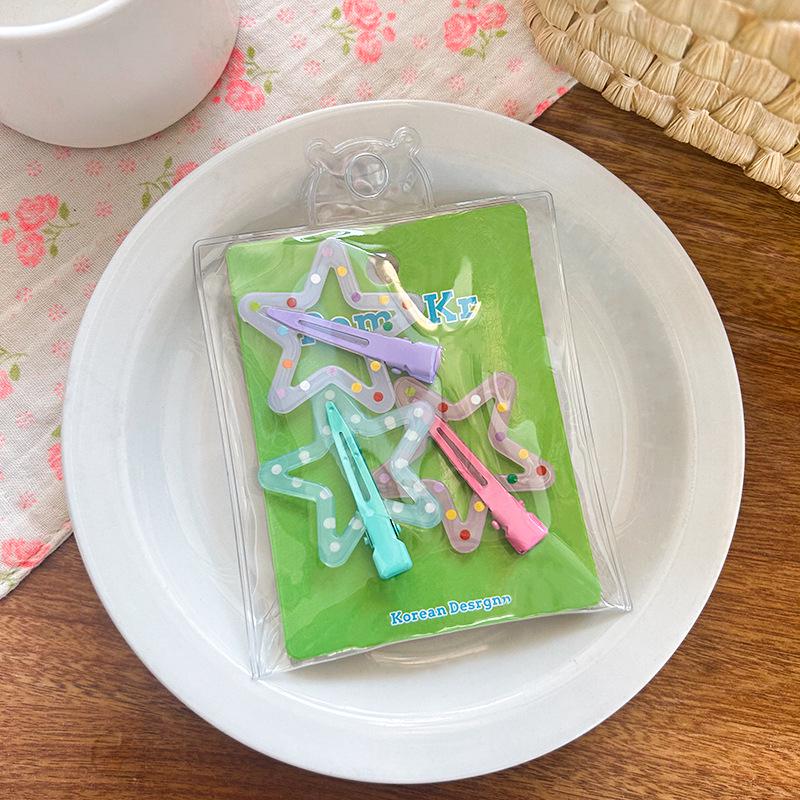 Versatile Floral Polka Dot Hair Clip for Fine Hair