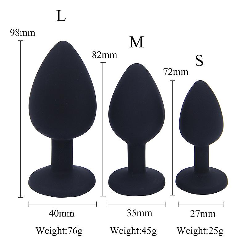 Samox Anal Plug Butt Sex Toys for Women Men Soft Silicone Prostate Massager Mini Erotic Bullet Vibrator Anal Toys for