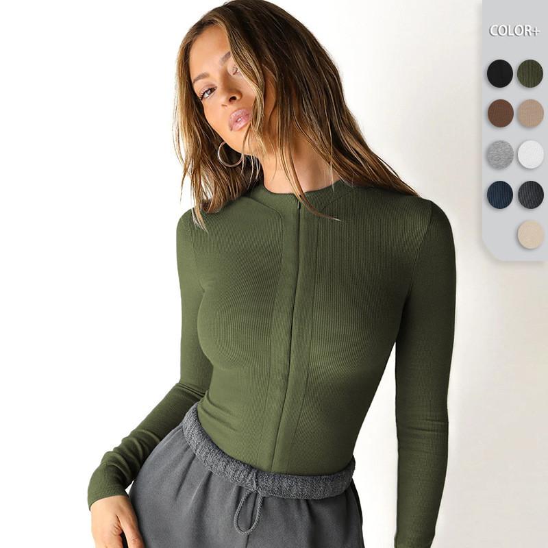 Женский повседневный базовый боди комбинезон с длинными рукавами на молнии цельный комбинезон комбинезон