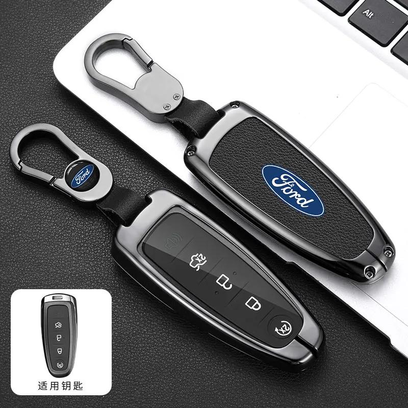 Autoaufkleber Autoaufkleber 2025 Heißes Auto Schlüsselanhänger Hülle Schale Für Ford Escape 2013 2014 2015 2016 2017 2018 2019 Escort Edge Taurus