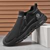 Chaussures de Travail Antidérapantes à Fermeture Éclair pour Homme Printemps Chaussures Décontractées Sportives Utilitaires Baskets