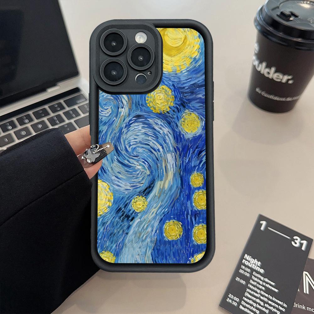 Vincent Van Gogh's The Starry Night Print Case For Samsung Galaxy A56 A55 5G A54 A53 A35 A33 S25 S24 Ultra S23 FE S22 Plus Cover
