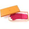 Excellent HERMES Gloves Heaven Chaine d'Ancre Motif Knit Gloves Pink Cashmere S Used
