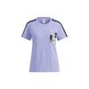 Originals Trefoil Ss Three Stripes Pocket Printed Sports Crew Neck Short Sleeve T-Shirt Women T-Shirts Purple HA1493