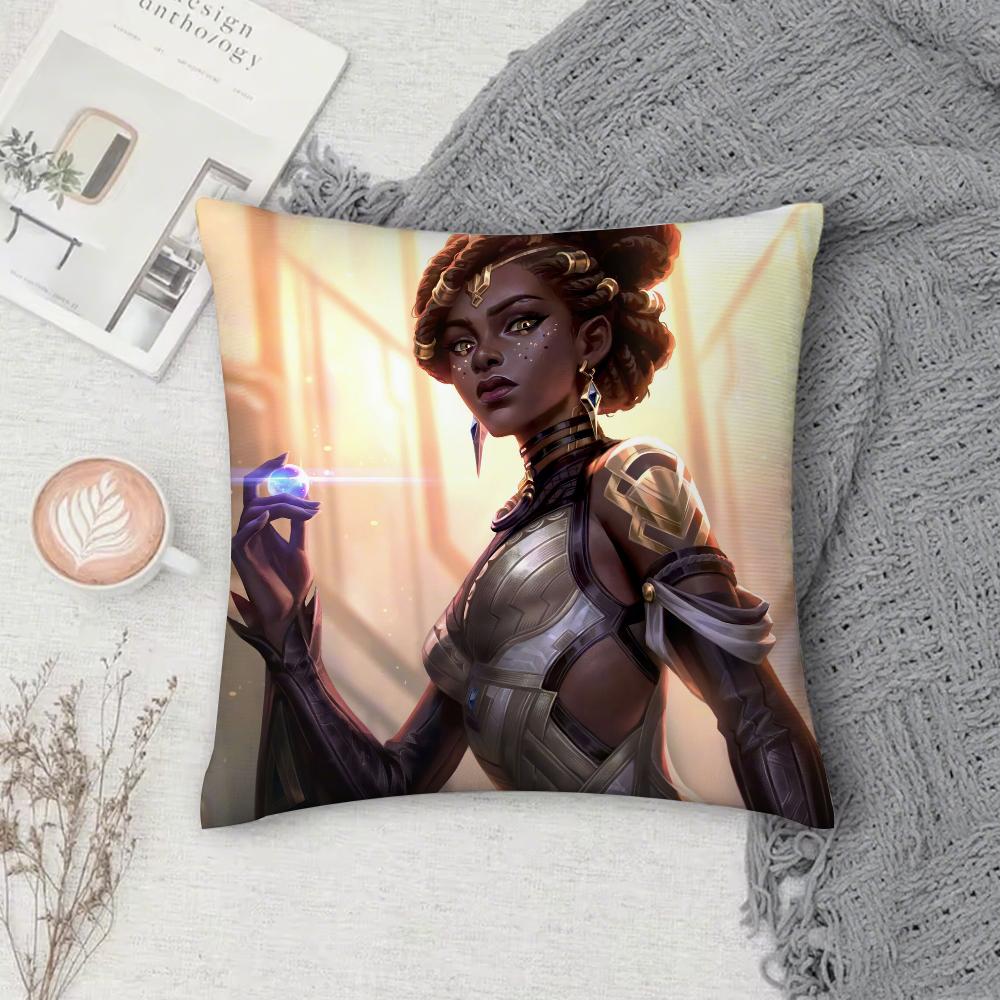 Arcanes Season 2 Viktor Pillow Case Square Pillowcase Double-Sided Printing Short Plush Sofa Cushion Cover Bedroom