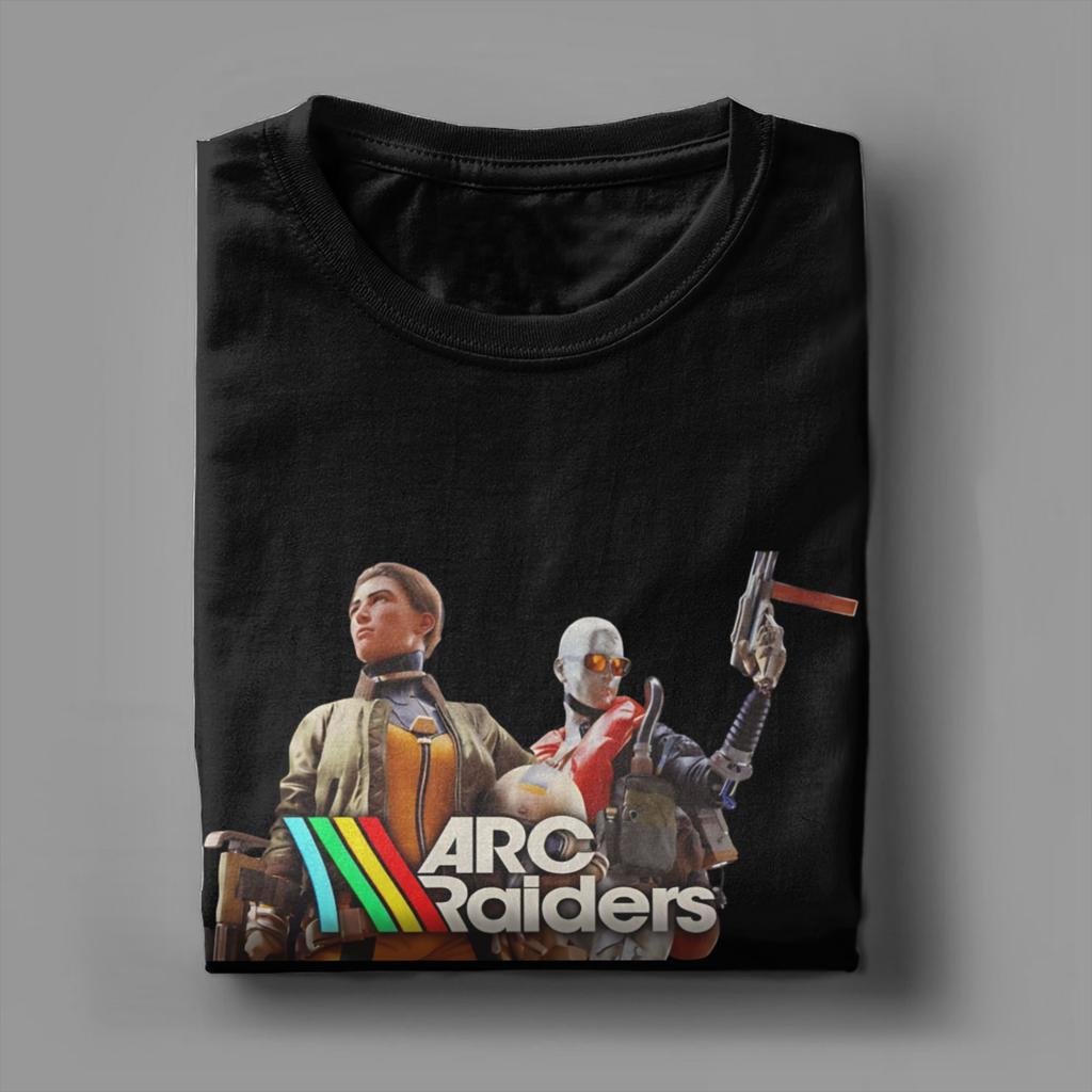 Men ARC Raiders With Celeste and Lance T Shirts  Cotton Tops Humor Short Sleeve O Neck Tees Summer T-Shirt