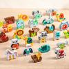 Kids' Educational Building Blocks: Alphabet, Numbers, Animals & Dinosaurs - Safe, High-Quality Wood, No Odor.
