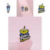 Charming Threeeyed Alien Cartoon Character Brooch Durable Alloy Pin For Unisex Fashion