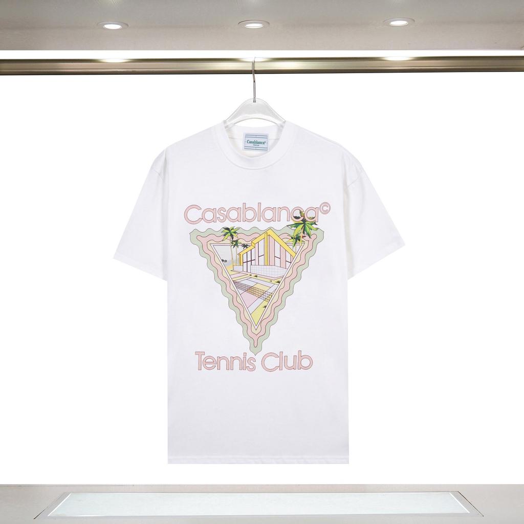 T-shirt Casablanca Stampa Frutta Tropicale Estiva Larga a Maniche Corte