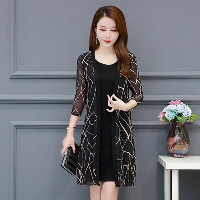 Temperament Bikini Cover Up Perspective Sunscreen Skin Touch Lace Long Cardigan Swimsuit Cover Up Beach Clothing
