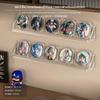 2Piece Transparent PET WallMounted Display Shelf for Cards & Badges Adhesive 1pc