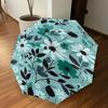 1PC Floral Pattern Flowers Umbrella-8-Rib Reinforced, Automatic Open, Lightweight & Durable, Fashion Accessory for Outdoor, J0357