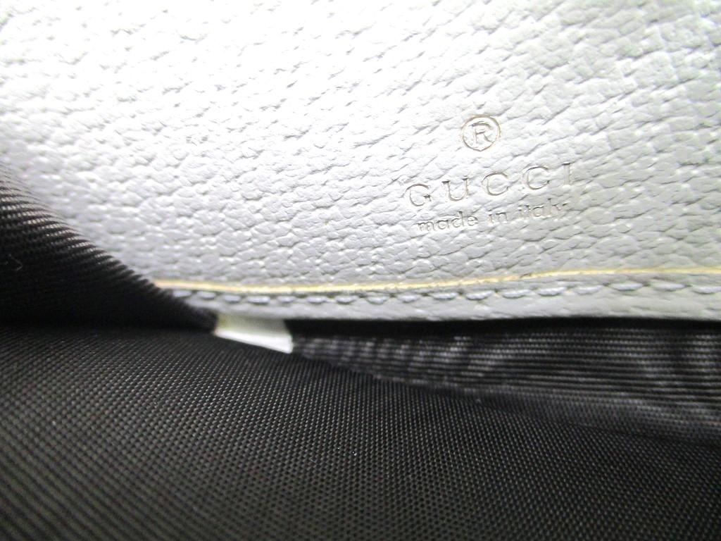 Authentic GUCCI Marmont GG Cherry Strawberry White Leather Round Zip Wallet #a441  Refurbished