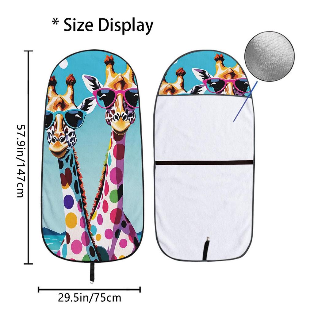 Universal Car Seat Towel Cover: Front Seat Protector for Gym, Workout, All Seasons