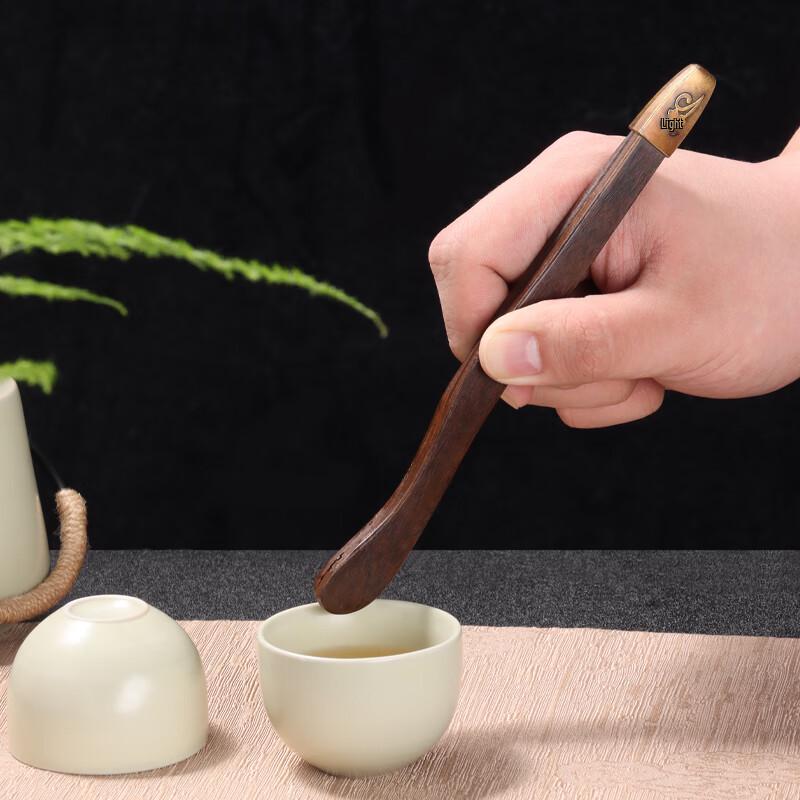 Ebony Wood Non-slip Tea Tongs