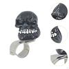 Black Skull Steering Wheel Knob Spinner Resin Anti Slip for SUV