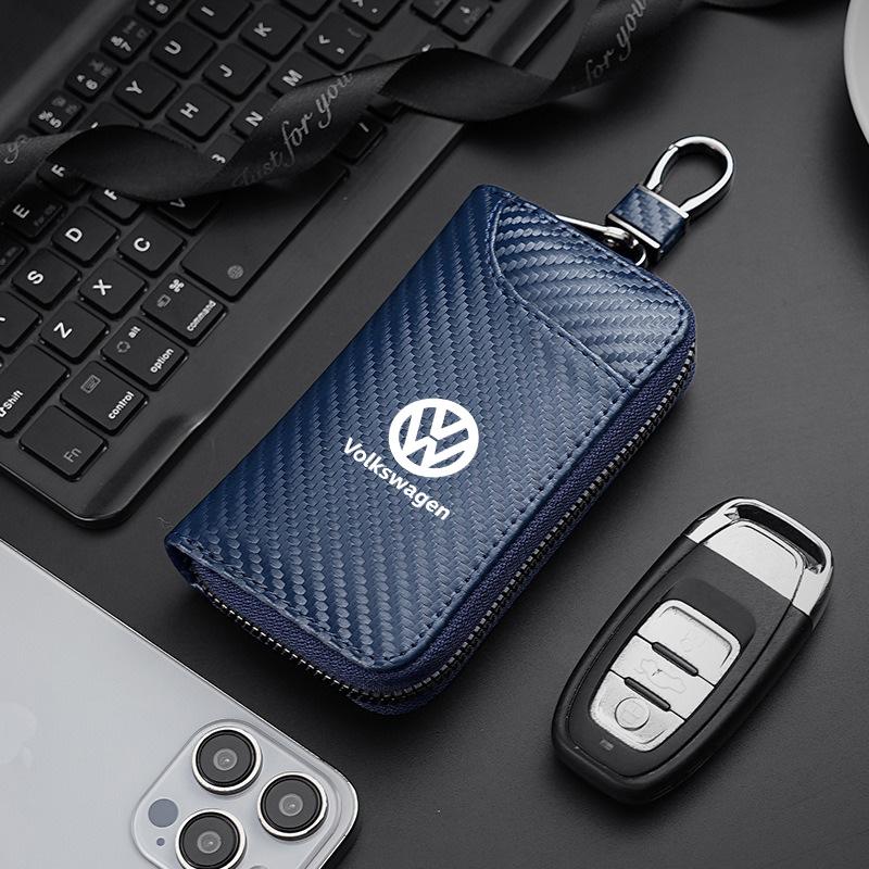 Carbon Fiber Car Driver's Licence Organiser Insurance Card Holder Wallet Purse for Volkswagen Vw Passat Jetta Polo Touran Golf zg7