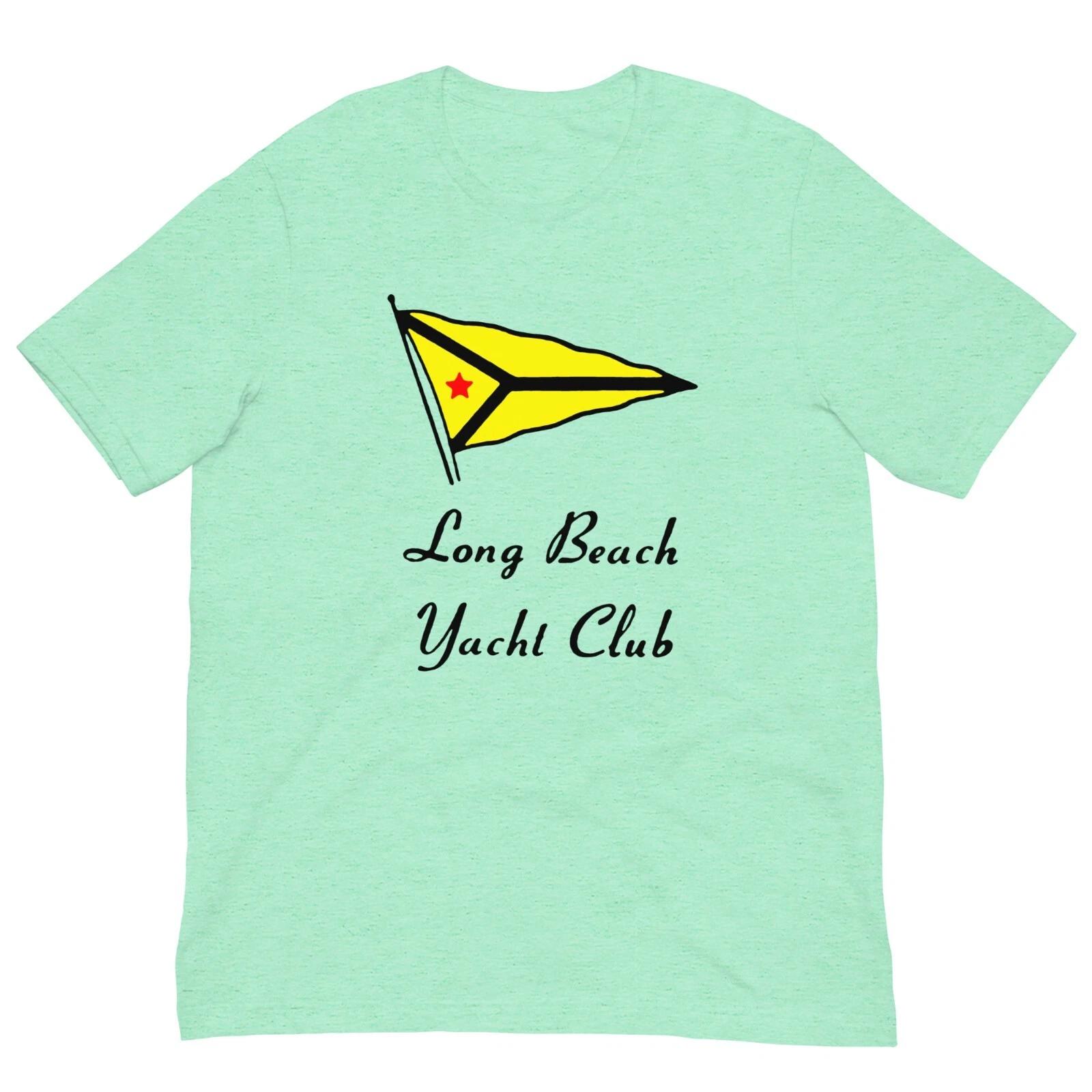Vintage Retro T Shirt Long Beach Yacht Club California Graphic Tee For Men Women M