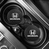 Hvqrm7 2Pcs Car Water Cup Pad Car Emblem Coaster For Honda Civic Accord Crosstour Spirior Odyssey Avancier UR-V Sienna Elysion CR-Z